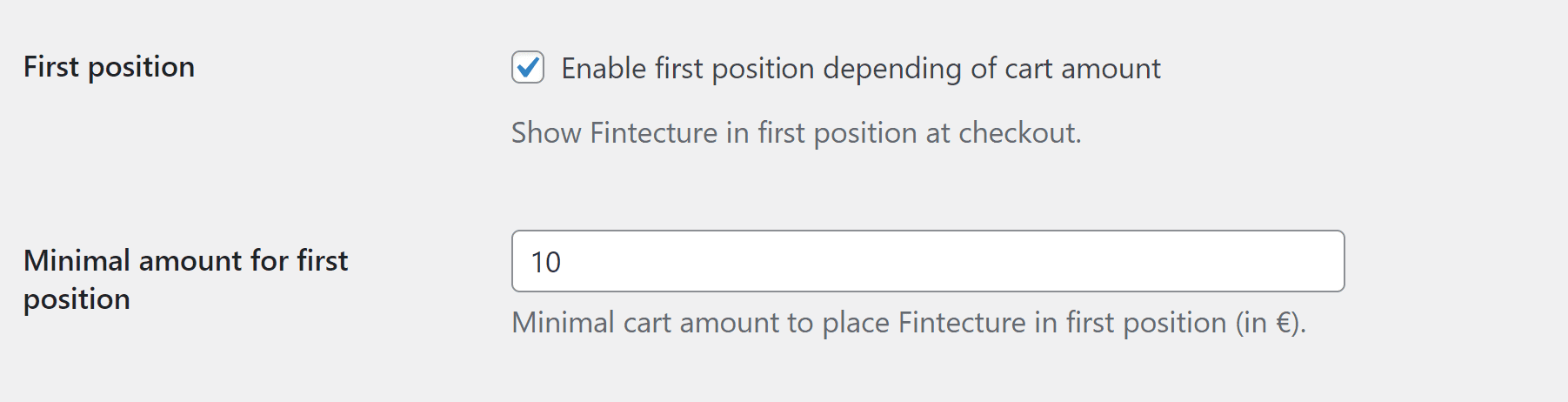 First position